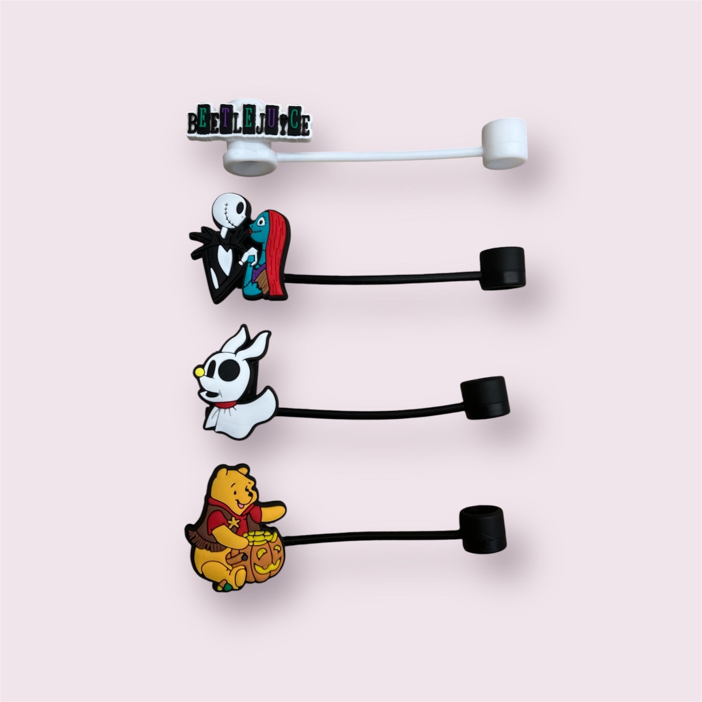 halloween character straw toppers
