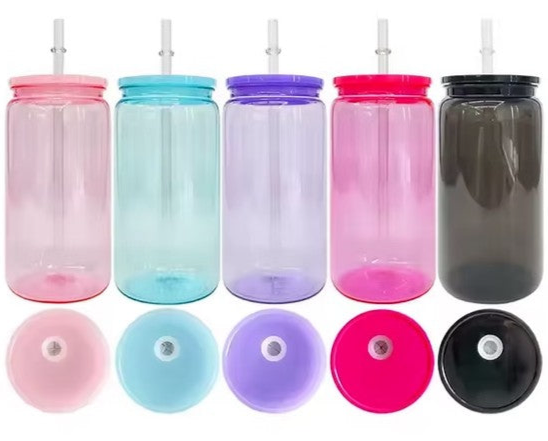 16oz transparent coloured plastic cup | choose your own design