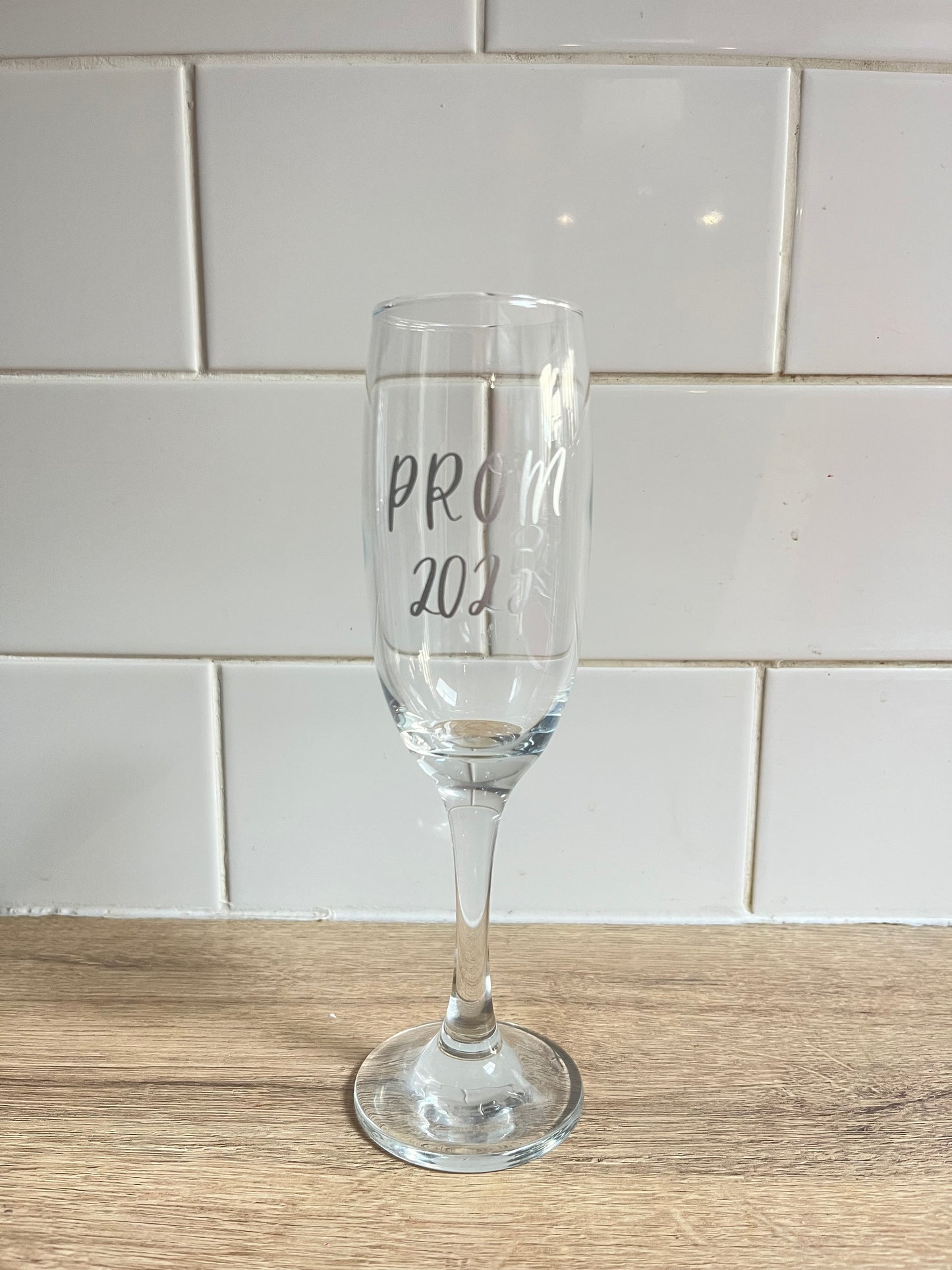 Prom 2025 champagne flute glass