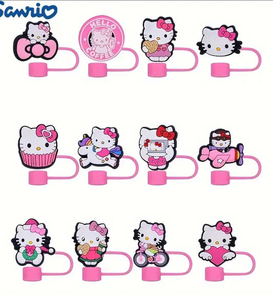 1pcs straw topper-random