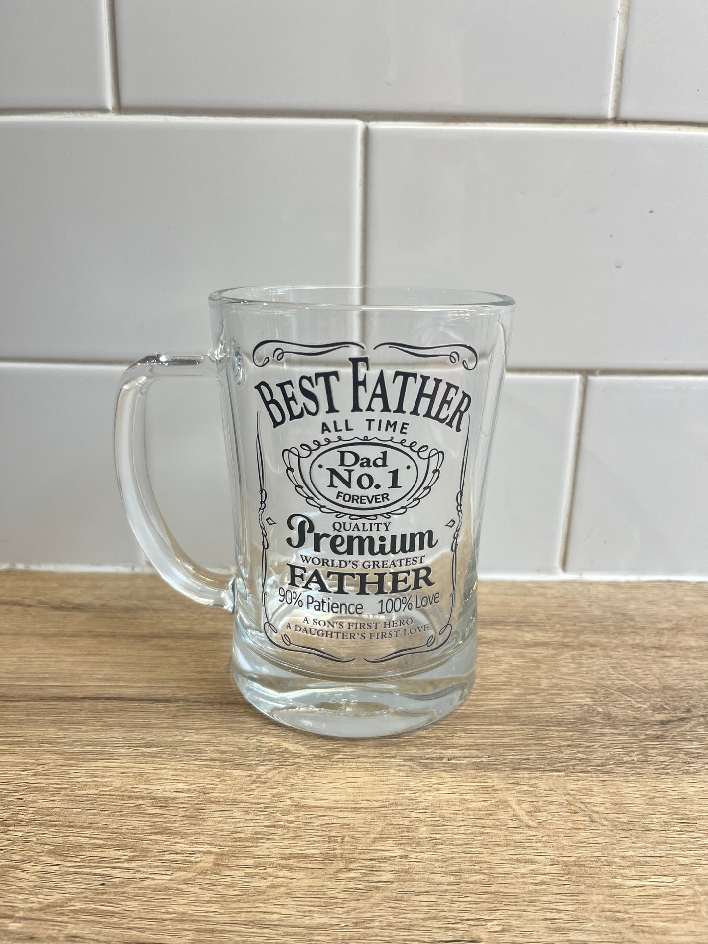Best father glass with handle
