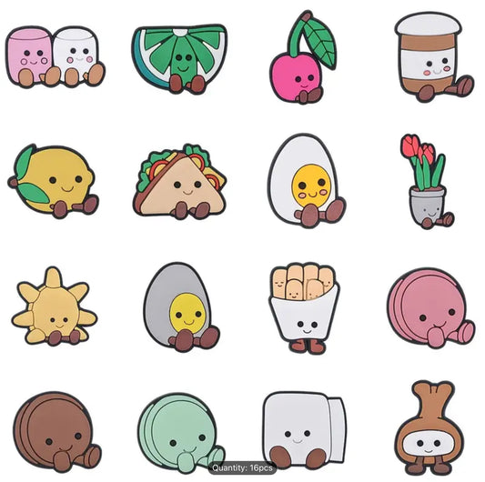 Teddy croc charms 1pcs random