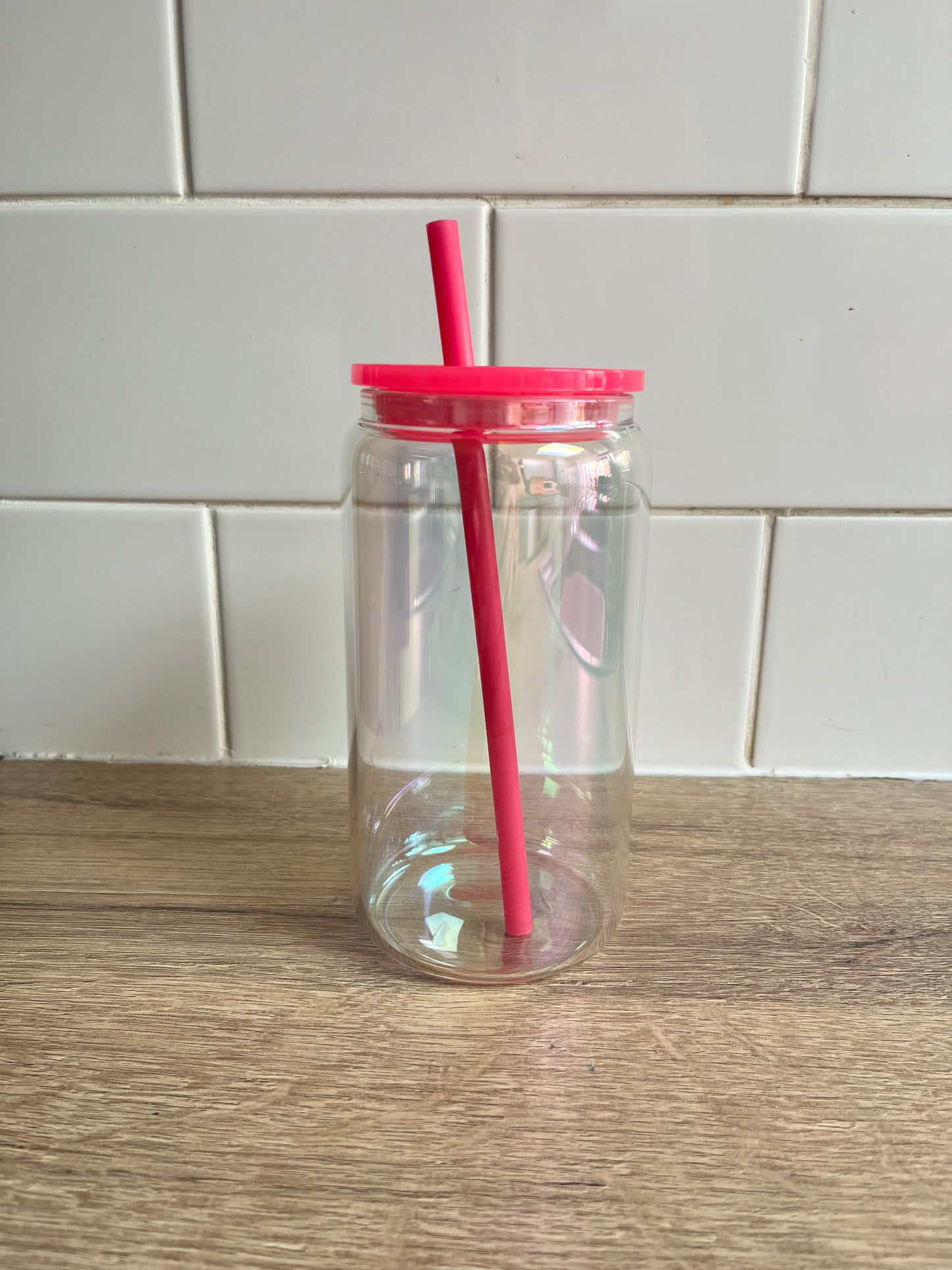 Shimmer clear glass cup | choose your own designs