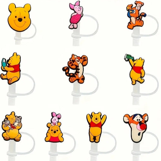 1pcs Winnie straw topper - random